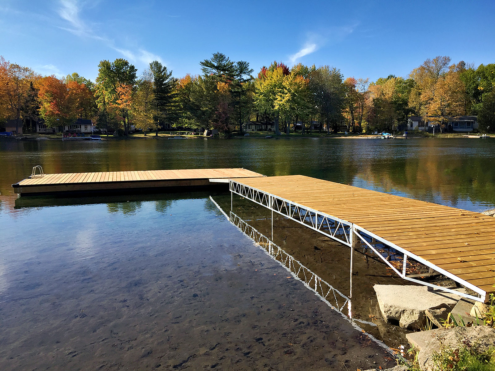 Pmdocks pipe dock to floating dock
